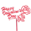 Picture of Happy Valentine's Day Rose Pick 12"