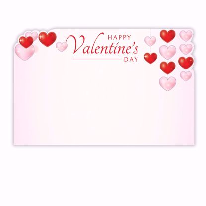 Picture of Happy Valentine's Day Hearts Enclosure Card (PACK 50)