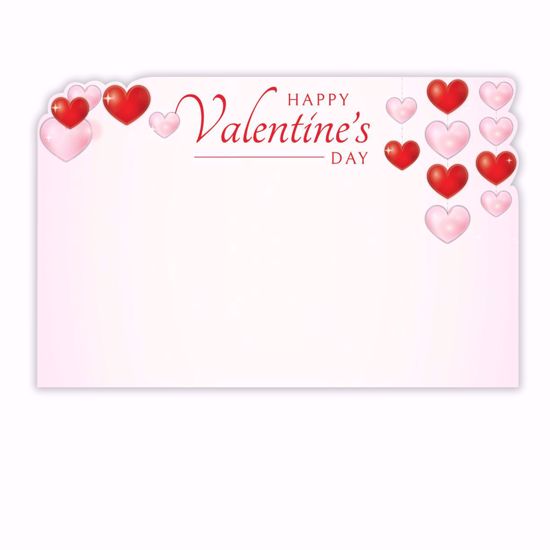 Picture of Happy Valentine's Day Hearts Enclosure Card (PACK 50)