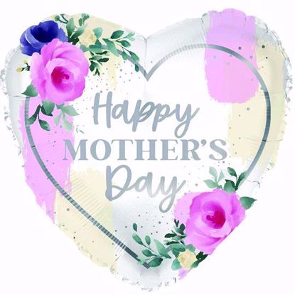 Picture of 17" 2-Sided Foil Balloon: Mothers Day Roses