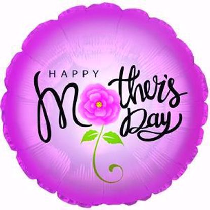 Picture of 17" 2-Sided Foil Balloon: Mothers Day Pink Rose