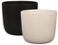 Picture of 2 Asst Matte Black and White Ceramic Pot 4.5"