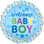 Picture of 17" 2-Sided Foil Balloon: Welcome Baby Boy