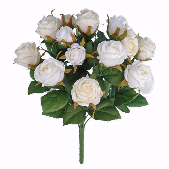 Picture of 14" Cream Rose Bud Bush x 13