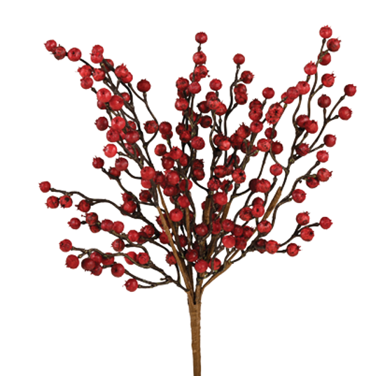 Picture of 18" Real Touch PVC Red Berry Bush