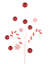 Picture of 20" Candy Cane W/Berries Spray