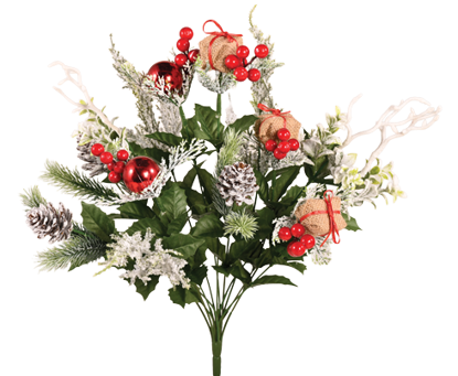Picture of 20.5" Pine Cone Gift Box Berries Bush x 14