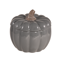 Picture of Gray Pumpkin Pot W/Lid 6.5"