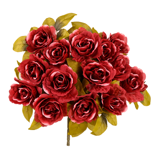 Picture of 16" Rose Bush x 14 - Burgundy