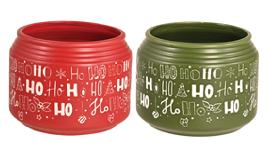 Picture of 2 Asst Ho Ho Ho Pot 5.25"
