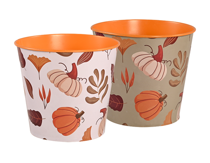 Picture of 2 Asst Fall Harvest Pot Cover 5"