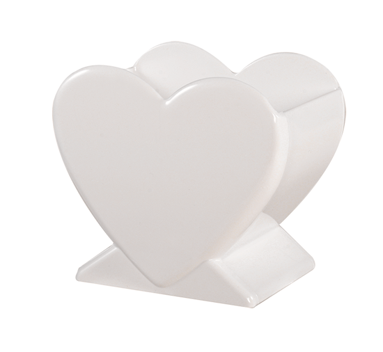 Picture of 4.5" Heart Vase - White