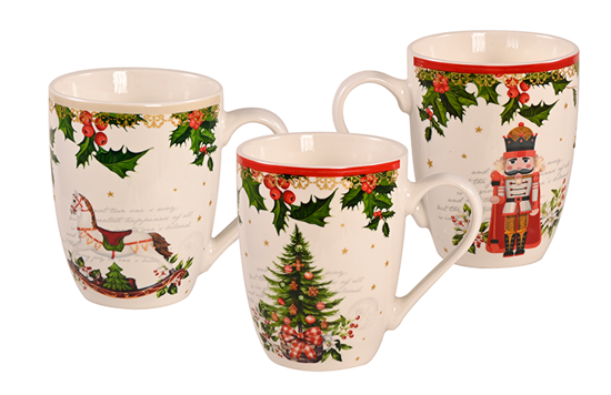 Picture of 3 Asst Spirit of Christmas Mug 12 Oz