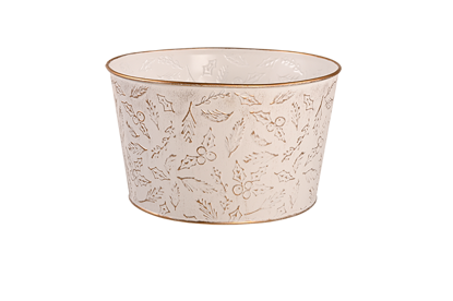 Picture of Gold Holly Berry Azalea Pot Cover 6.75"