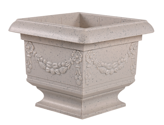 Picture of 6" Baroque Pedestal Planter - Concrete