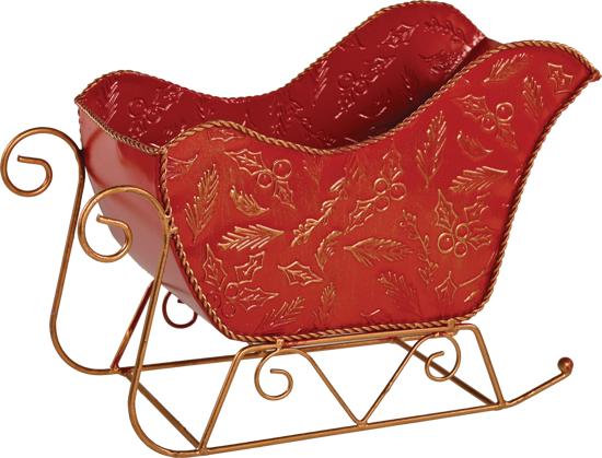 Picture of Red Holly Berry Sleigh 6.75"