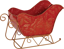 Picture of Red Holly Berry Sleigh 9.75"