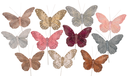 Picture of 12 Asst Soft Jewel Butterfly Pick