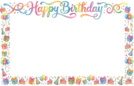 Picture of Happy Birthday Party Enclosure Card (PACK 50)