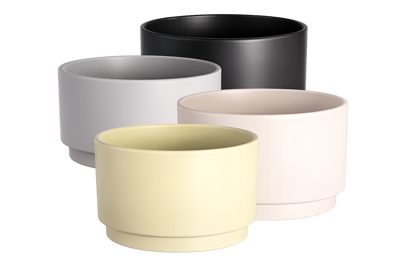 Picture of 4 Asst Essential Neutral Planter 8"