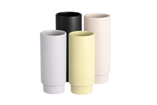 Picture of 4 Asst Essential Neutral Vase 6"