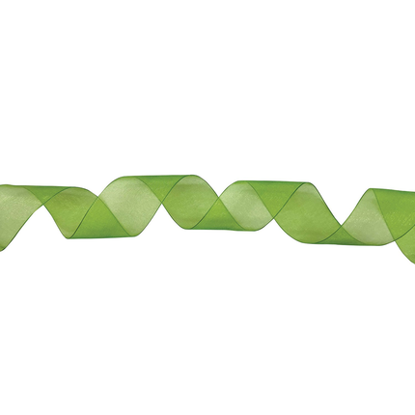 Picture of #9 Deluxe Sheer Wired Ribbon - Lime