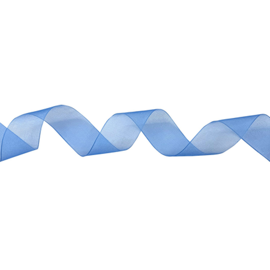 Picture of #40 Wired Edge Sheer Ribbon - Turquoise