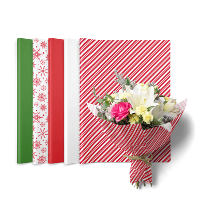 Picture of 5 Assortment Festive Christmas Wax Tissue