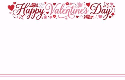 Picture of Happy Valentine's Day Enclosure Card (PACK 50)