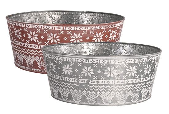 Picture of 2 Assorted Nordic Dish Garden 8"
